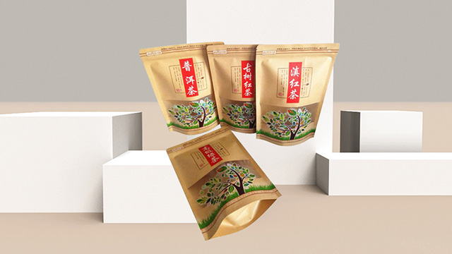 牛皮纸直立拉链袋